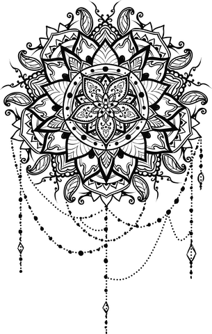 Intricate Floral Mandala Coloring Page